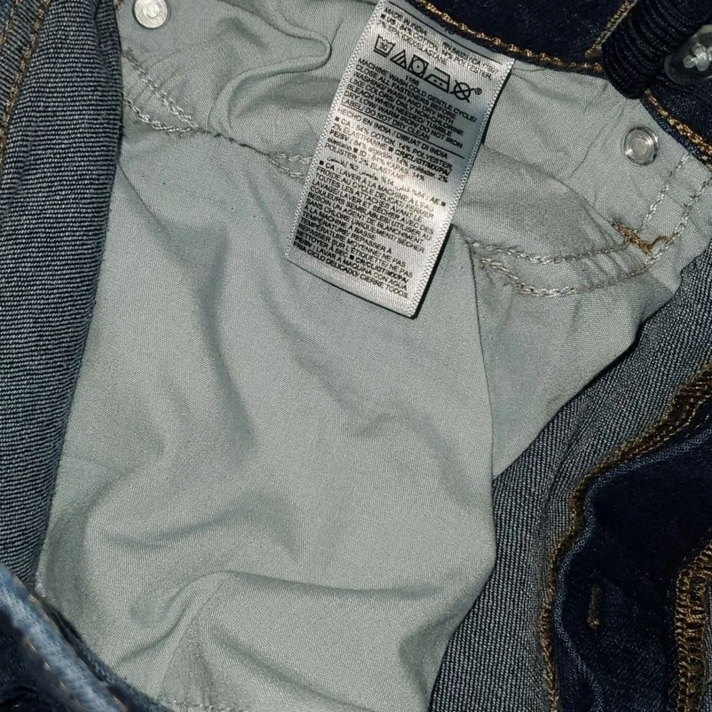Old Navy jeans boys size 18 blue slim 360‎ stretch adjustable waist destroyed